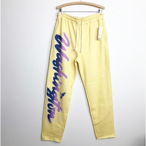 Urban Outfitters yellow graphic, drawstring, sweatpants - Picture 9 of 9